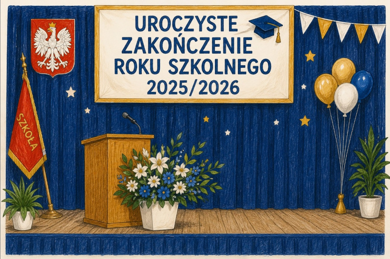 Uroczyste zakończenie roku szkolnego 2025/2026 - zapowiedź